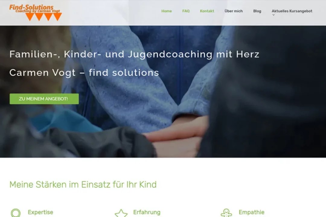 Screenshot von find-solutions.ch